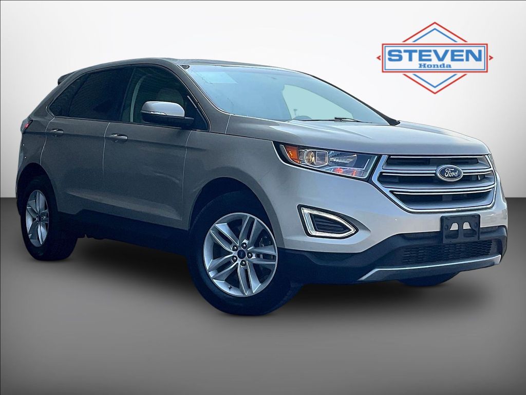 White Gold Metallic 2018 Ford Edge SUV / Crossover All-Wheel Drive 6-Speed Automatic