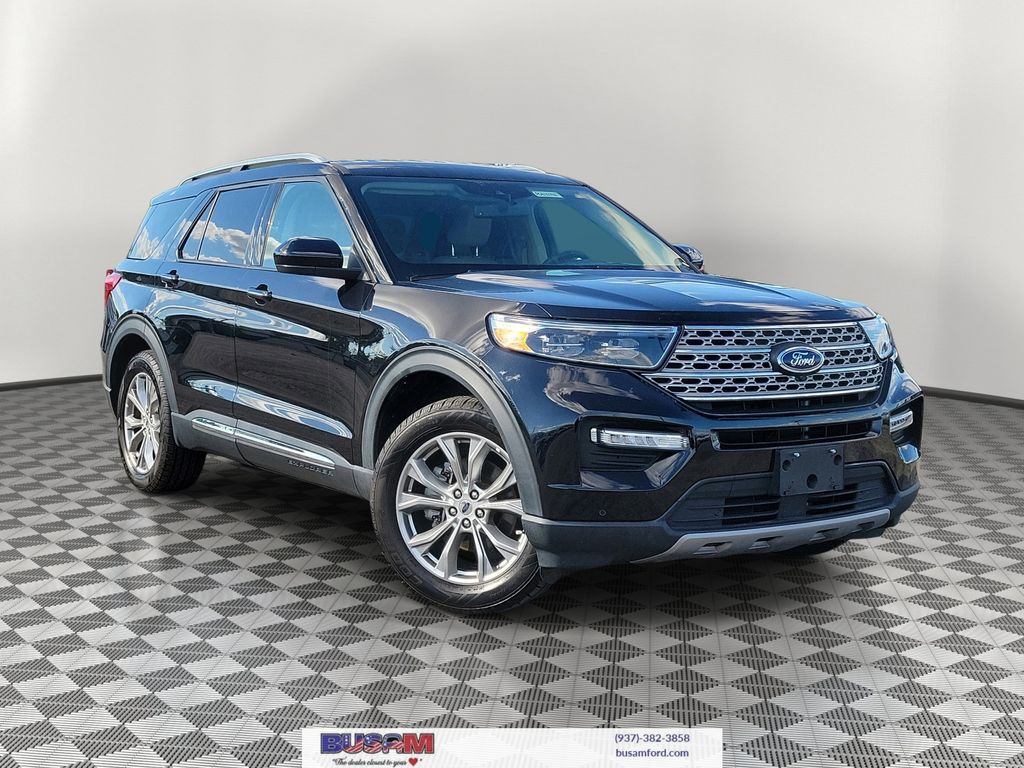 Black Metallic 2023 Ford Explorer SUV / Crossover All-Wheel Drive Automatic