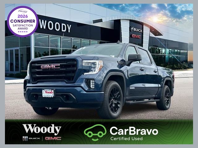 Pacific Blue Metallic 2021 GMC Sierra 1500 Pickup Truck Four-Wheel Drive Automatic