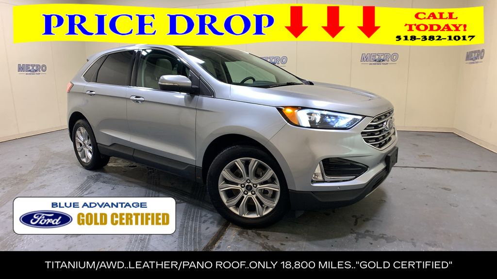 Silver Metallic 2024 Ford Edge Titanium AWD SUV / Crossover All-Wheel Drive 8-Speed Automatic