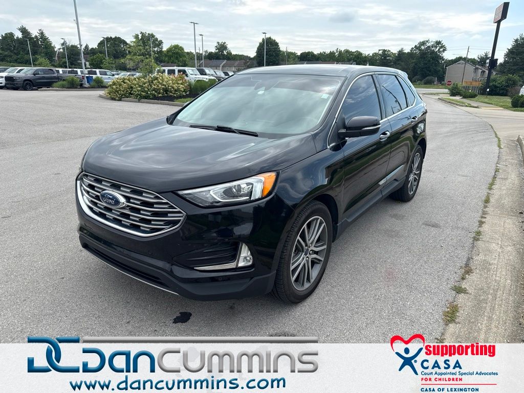 Black Metallic 2021 Ford Edge SUV / Crossover All-Wheel Drive 8-Speed Automatic