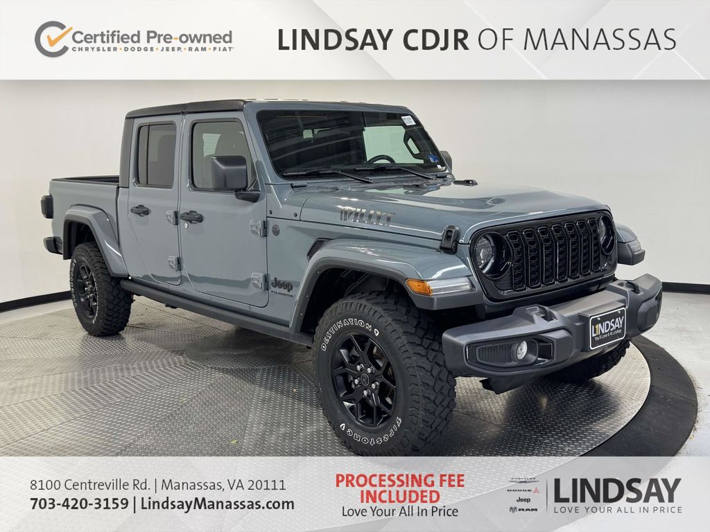 Anvil Clear Coat 2024 Jeep Gladiator Pickup Truck Four-Wheel Drive 8-Speed Automatic