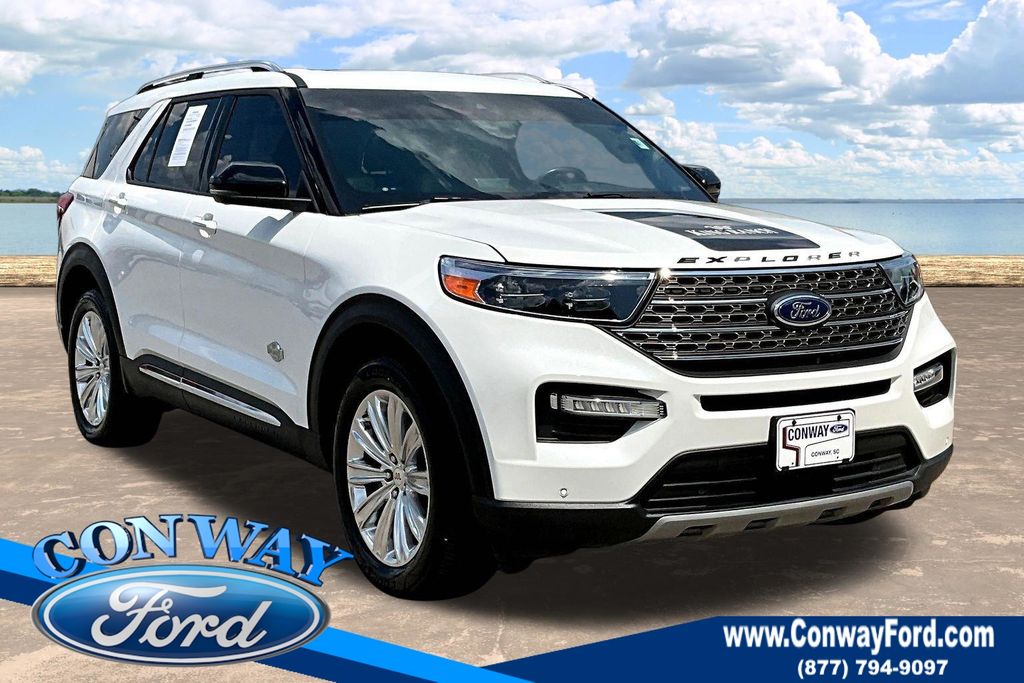 Iconic Silver Metallic 2021 Ford Explorer SUV / Crossover All-Wheel Drive Automatic