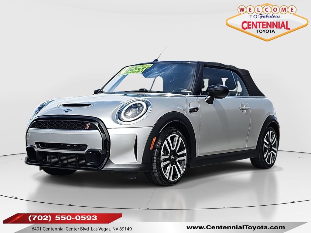 Silver 2024 MINI Cooper S Convertible FWD Convertible Front-Wheel Drive 7-Speed Automatic