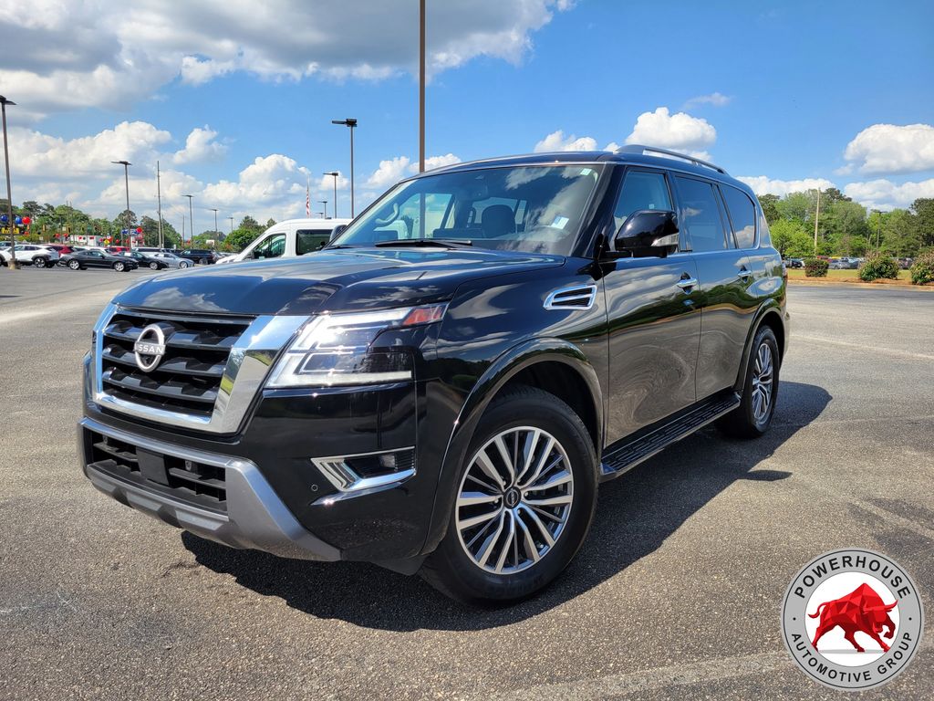 Super Black 2024 Nissan Armada SL 4WD SUV / Crossover Four-Wheel Drive 7-Speed Automatic