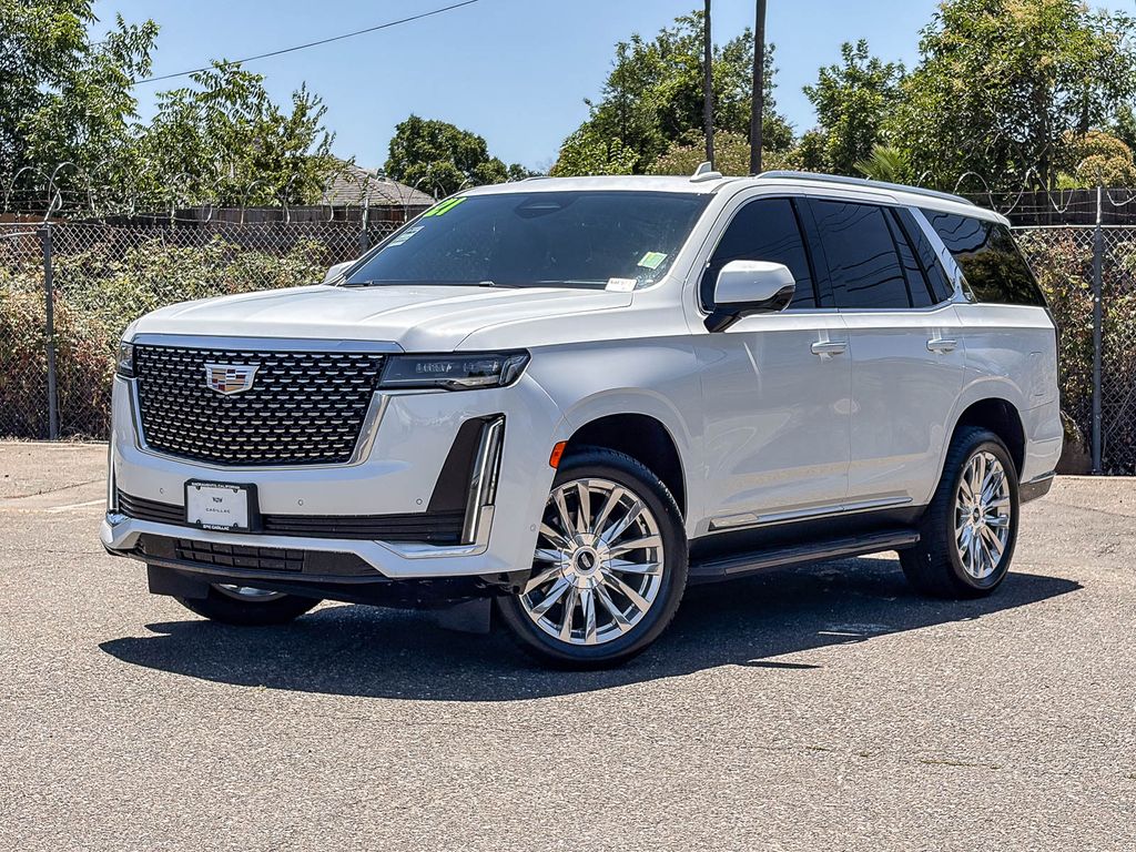 Crystal White Tricoat 2021 Cadillac Escalade SUV / Crossover Four-Wheel Drive