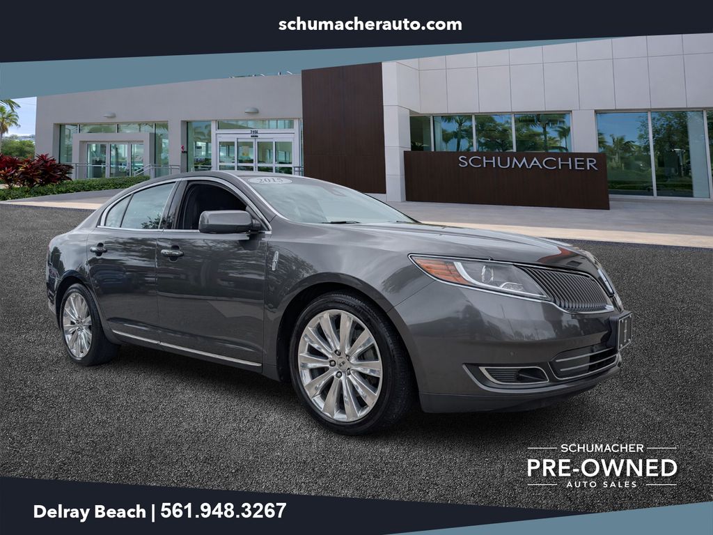 Gray (Magnetic) 2015 Lincoln MKS EcoBoost AWD Sedan All-Wheel Drive 6-Speed Automatic