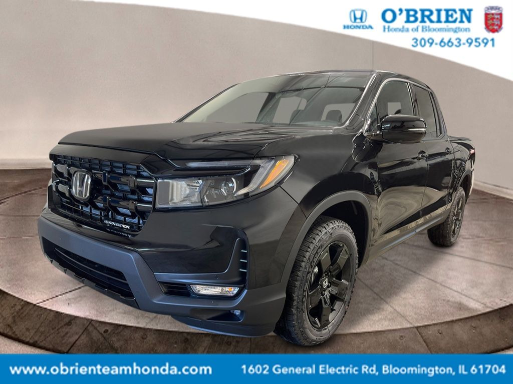 Crystal Black Pearl 2026 Honda Ridgeline Black Edition AWD Pickup Truck All-Wheel Drive 9-Speed Automatic