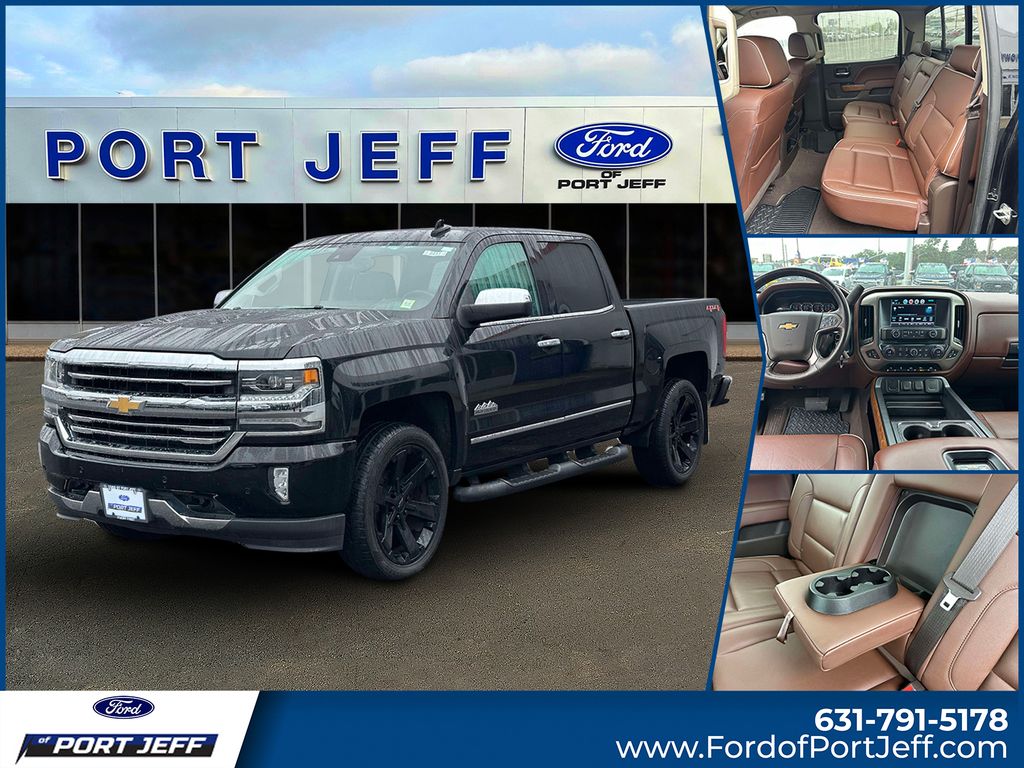 Black 2018 Chevrolet Silverado 1500 Pickup Truck Four-Wheel Drive 8-Speed Automatic Overdrive
