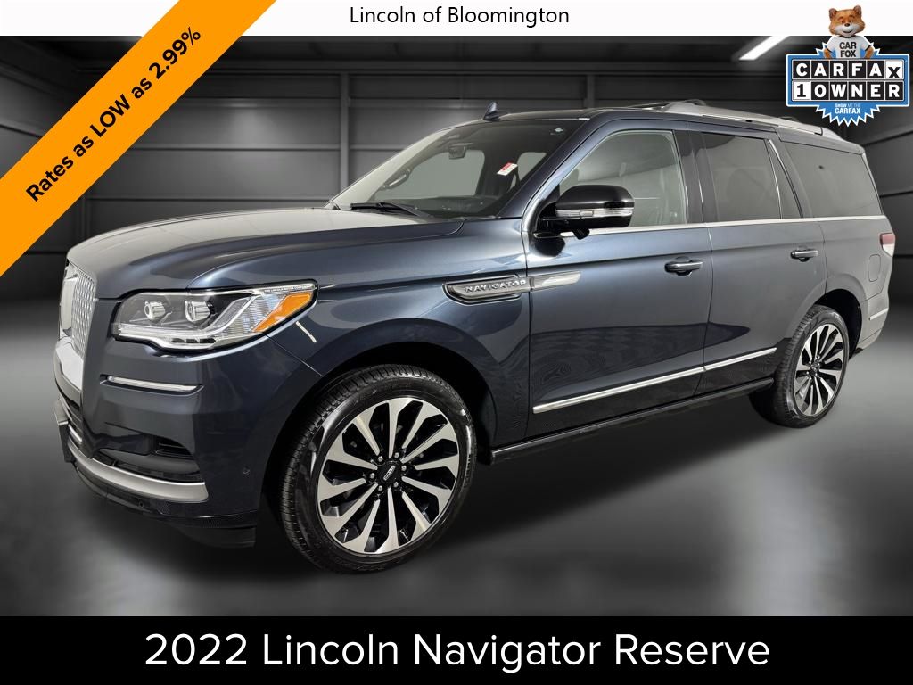 Blue Metallic 2022 Lincoln Navigator Reserve 4WD SUV / Crossover Four-Wheel Drive Automatic