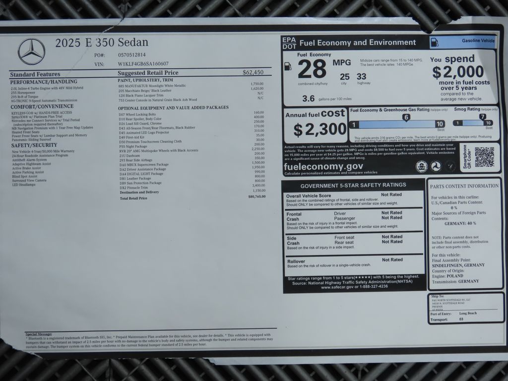 2025 Mercedes-Benz E-Class E 350 9