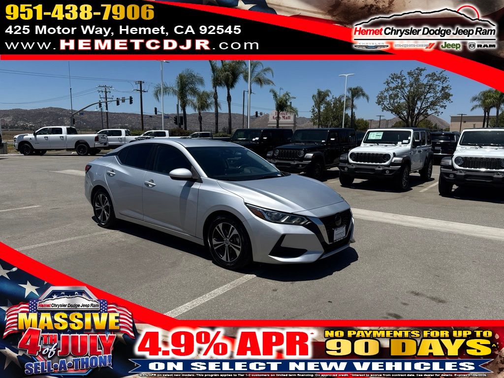 Brilliant Silver Metallic 2022 Nissan Sentra Sedan Front-Wheel Drive Continuously Variable Transmission