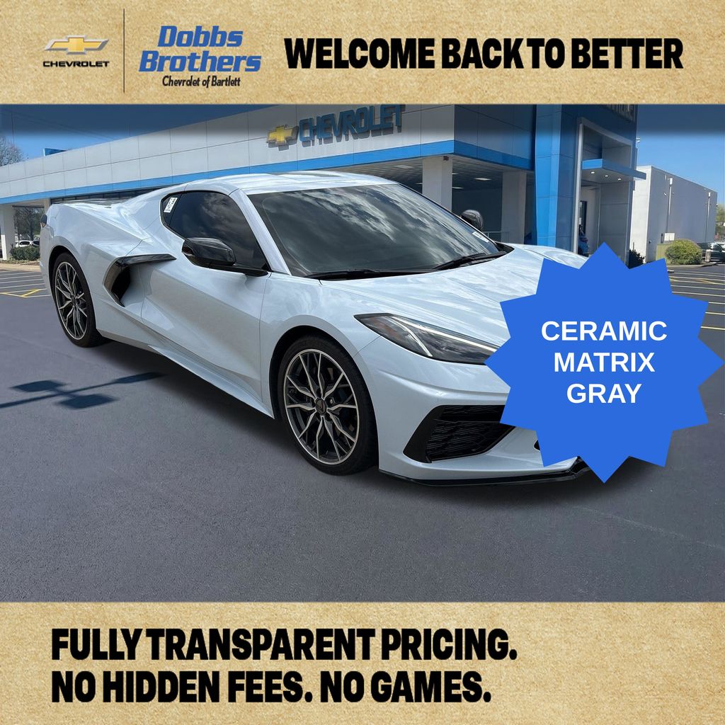 Ceramic White 2023 Chevrolet Corvette Stingray 2LT Coupe RWD Coupe Rear-Wheel Drive 8-Speed Dual Clutch