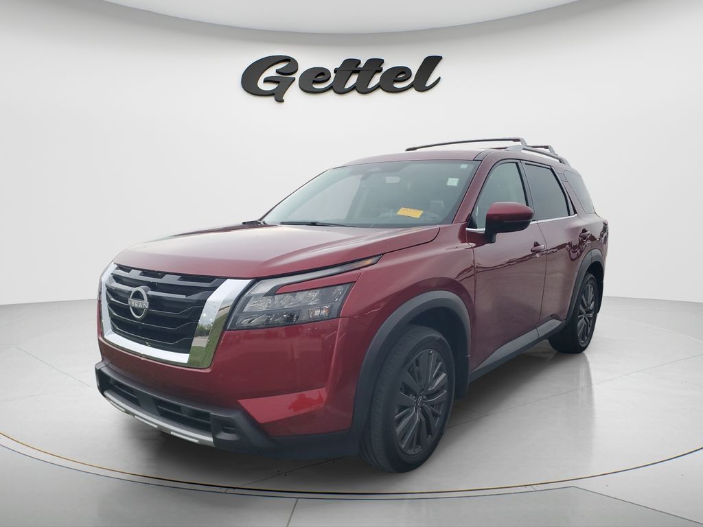 Red (Scarlet) 2025 Nissan Pathfinder SUV / Crossover Front-Wheel Drive 9-Speed Automatic