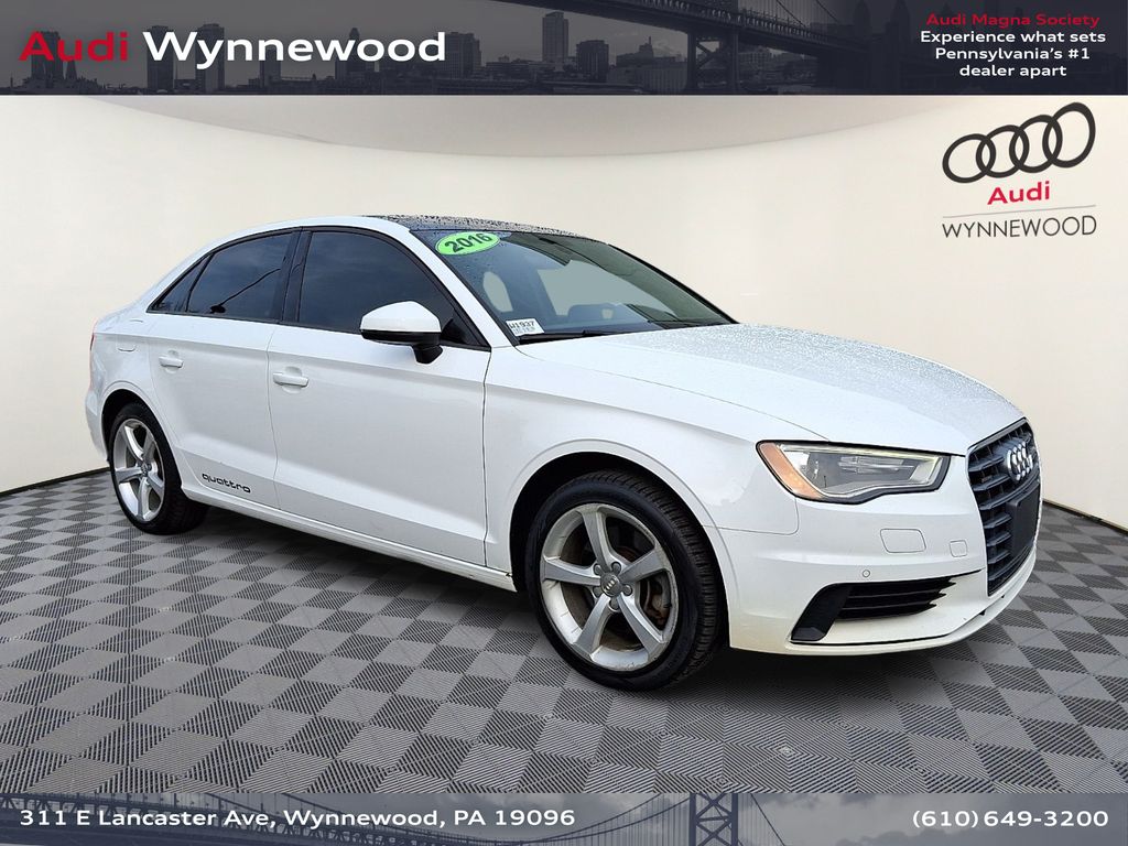 Ibis White 2016 Audi A3 2.0T quattro Premium Sedan AWD Sedan All-Wheel Drive 6-Speed Automatic