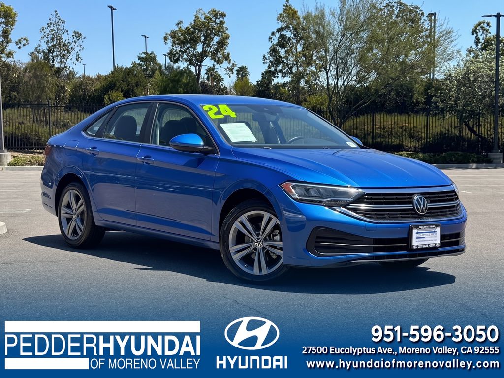 Rising Blue Metallic 2024 Volkswagen Jetta Sedan Front-Wheel Drive 8-Speed Automatic