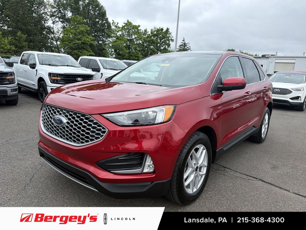 Red Metallic 2024 Ford Edge SUV / Crossover All-Wheel Drive 8-Speed Automatic