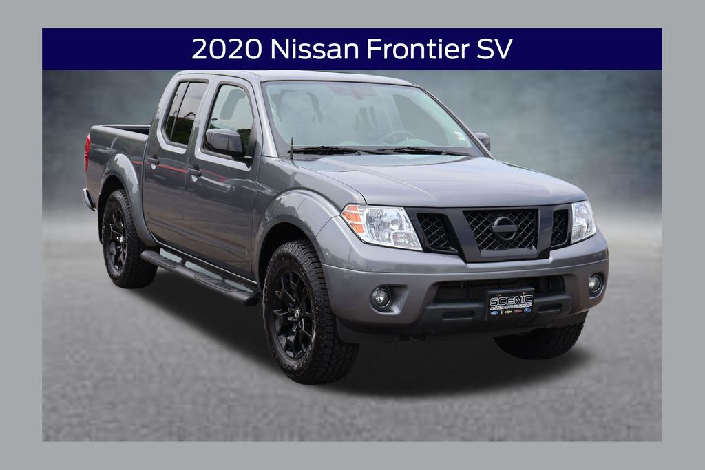 Gray (Gun Metallic) 2020 Nissan Frontier Pickup Truck Four-Wheel Drive 9-Speed Automatic