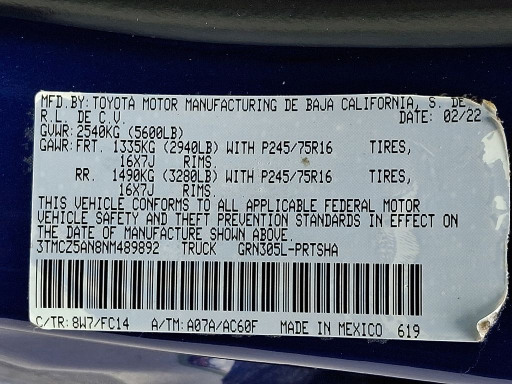 2022 Toyota Tacoma SR5 Blue at Luther Ford