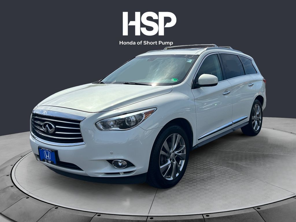 Moonlight White 2013 INFINITI JX35 AWD SUV / Crossover All-Wheel Drive Continuously Variable Transmission