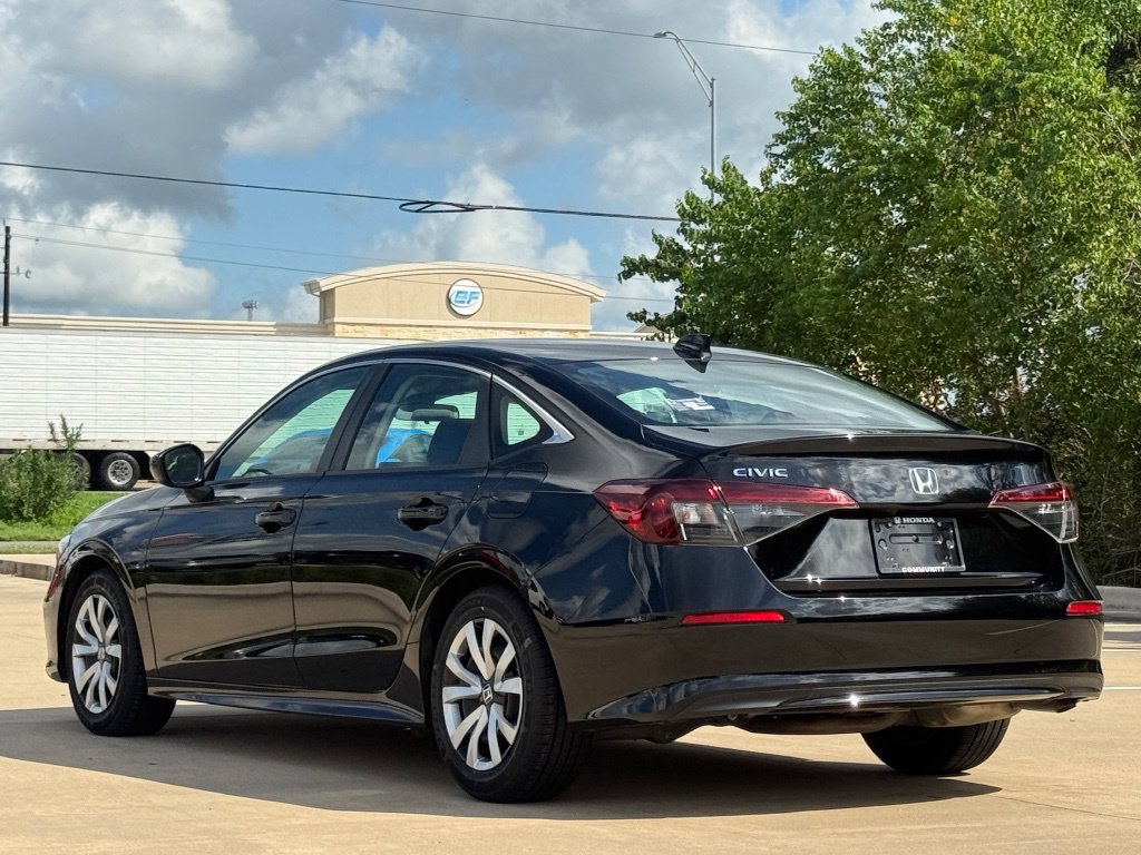 2025 Honda Civic LX Black at Baytown Hyundai