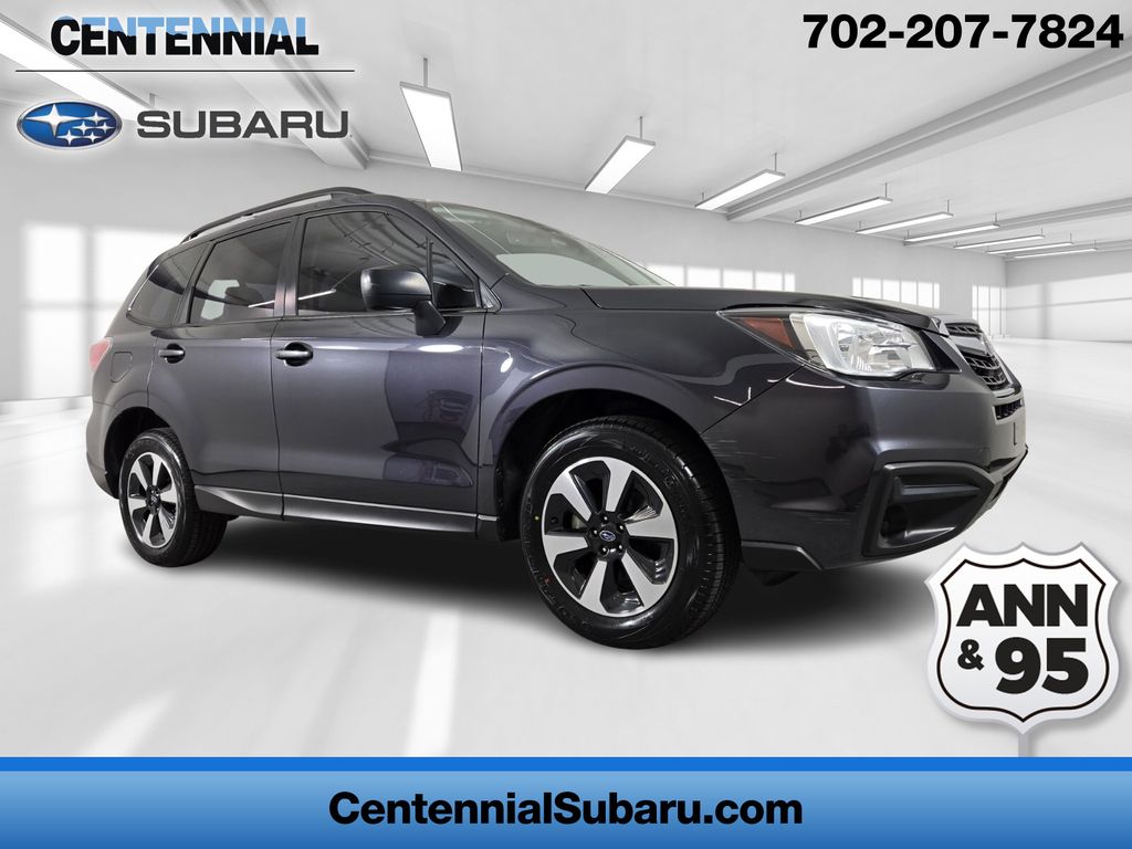 Dark Gray Metallic 2018 Subaru Forester 2.5i SUV / Crossover All-Wheel Drive Continuously Variable Transmission