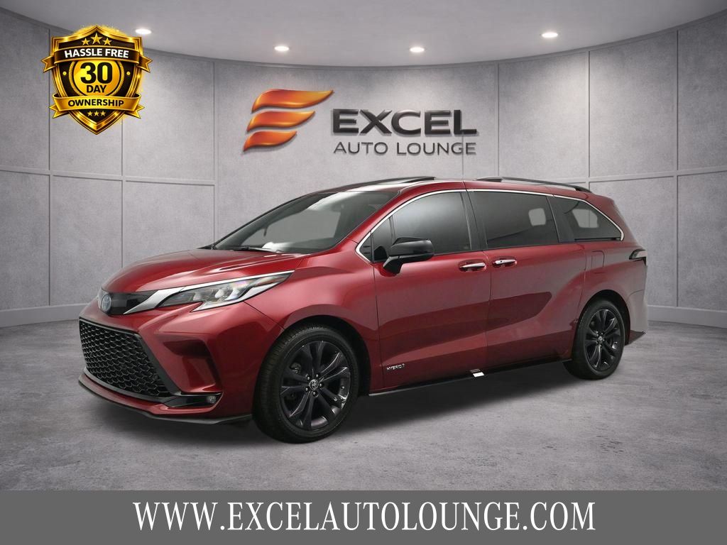 Red 2021 Toyota Sienna XSE 7-Passenger FWD Minivan Front-Wheel Drive Continuously Variable Transmission