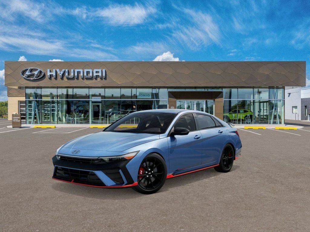 Blue 2026 Hyundai Elantra N Sedan Front-Wheel Drive 8-Speed Automatic