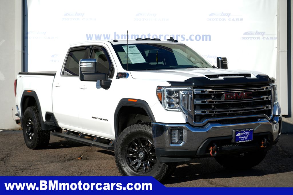 Summit White 2021 GMC Sierra 2500HD Pickup Truck Four-Wheel Drive 6-Speed Automatic