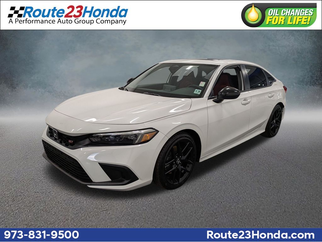 Platinum White Pearl 2024 Honda Civic Sedan Front-Wheel Drive 6-Speed Manual