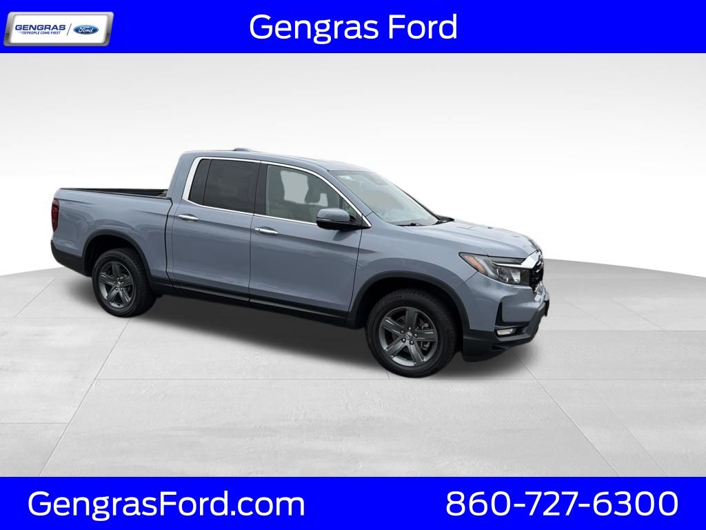 Black (Obsidian Blue Pearl) 2023 Honda Ridgeline RTL-E AWD Pickup Truck All-Wheel Drive 9-Speed Automatic