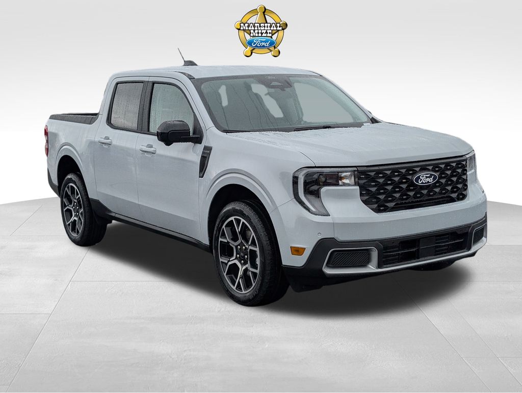 Space White Metallic 2026 Ford Maverick Lariat SuperCrew AWD Pickup Truck All-Wheel Drive 8-Speed Automatic