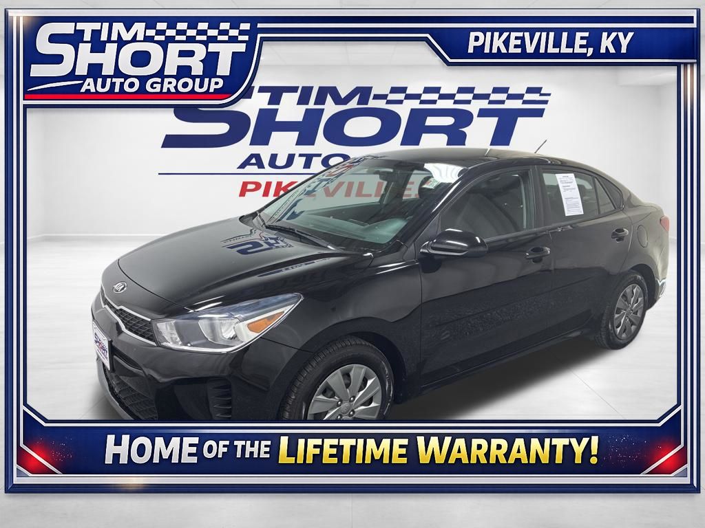 Aurora Black 2020 Kia Rio S FWD Sedan Front-Wheel Drive Continuously Variable Transmission