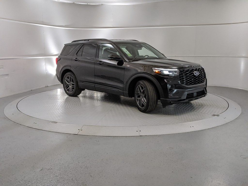 Agate Black Metallic 2025 Ford Explorer ST-Line RWD SUV / Crossover Rear-Wheel Drive Automatic