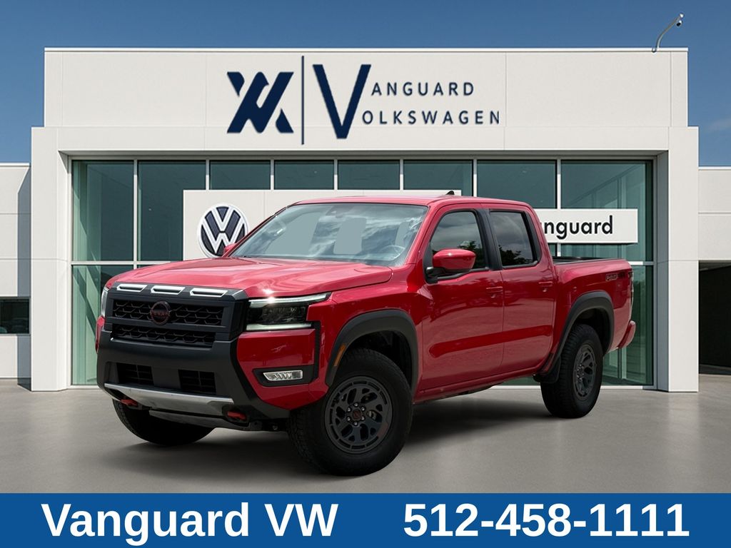 Red Alert 2026 Nissan Frontier PRO-4X Crew Cab 4WD Pickup Truck Four-Wheel Drive 9-Speed Automatic Overdrive