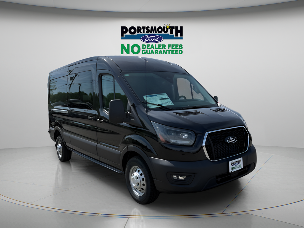 Black Metallic 2026 Ford Transit Cargo 150 Medium Roof LB AWD Van All-Wheel Drive