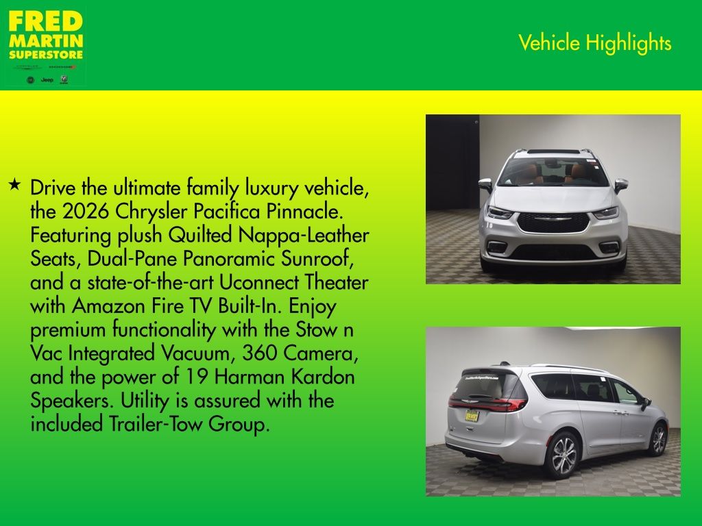 new 2026 Chrysler Pacifica car, priced at $50,951