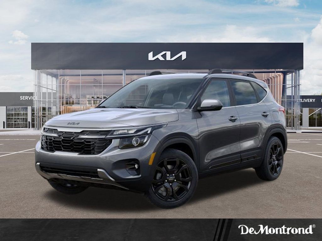 2025 Kia Seltos X-LINE 1.6T AWD Gray at Community Kia