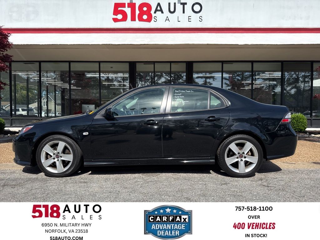 Black 2009 Saab 9-3 5-Speed Automatic