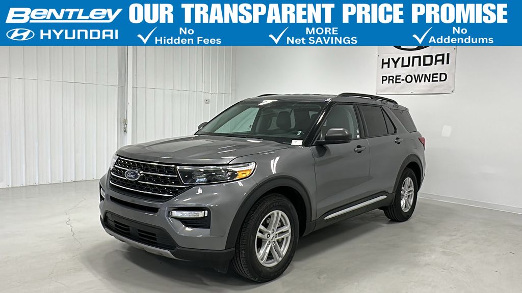 Carbonized Gray Metallic 2024 Ford Explorer XLT RWD SUV / Crossover Rear-Wheel Drive Automatic