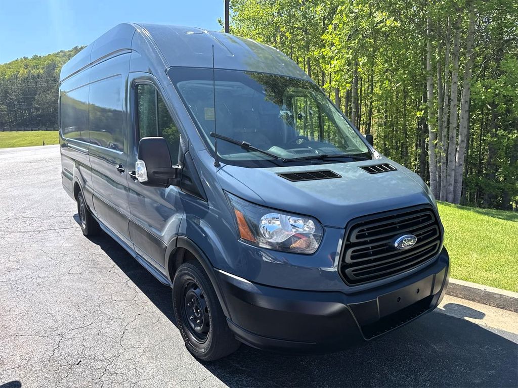 Blue 2019 Ford Transit Cargo 250 Extended High Roof LWB RWD with Sliding Passenger-Side Door Van Rear-Wheel Drive 6-Speed Automatic Overdrive