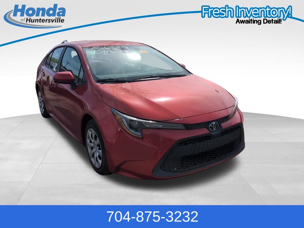 Barcelona Red Metallic 2021 Toyota Corolla LE FWD Sedan Front-Wheel Drive Continuously Variable Transmission