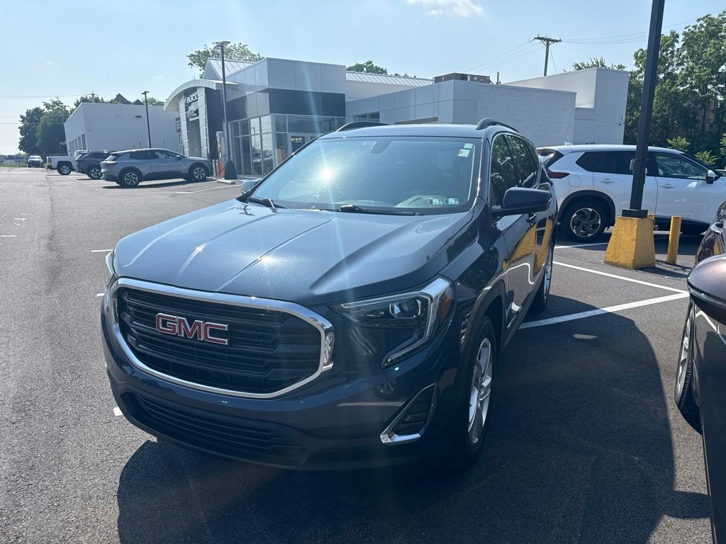 Blue Steel Metallic 2018 GMC Terrain SLE AWD SUV / Crossover Four-Wheel Drive 9-Speed Automatic