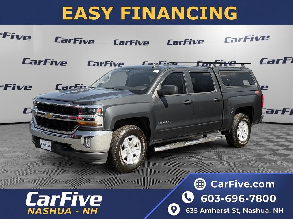 Gray (Graphite Metallic) 2018 Chevrolet Silverado 1500 Pickup Truck Four-Wheel Drive 6-Speed Automatic Overdrive