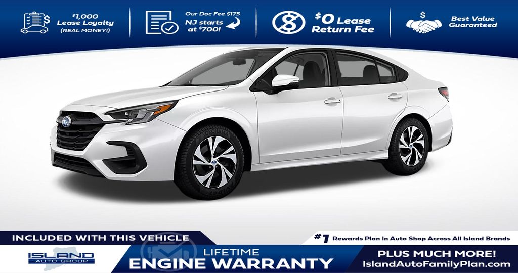 Crystal White Pearl 2025 Subaru Legacy Premium AWD Sedan All-Wheel Drive Continuously Variable Transmission