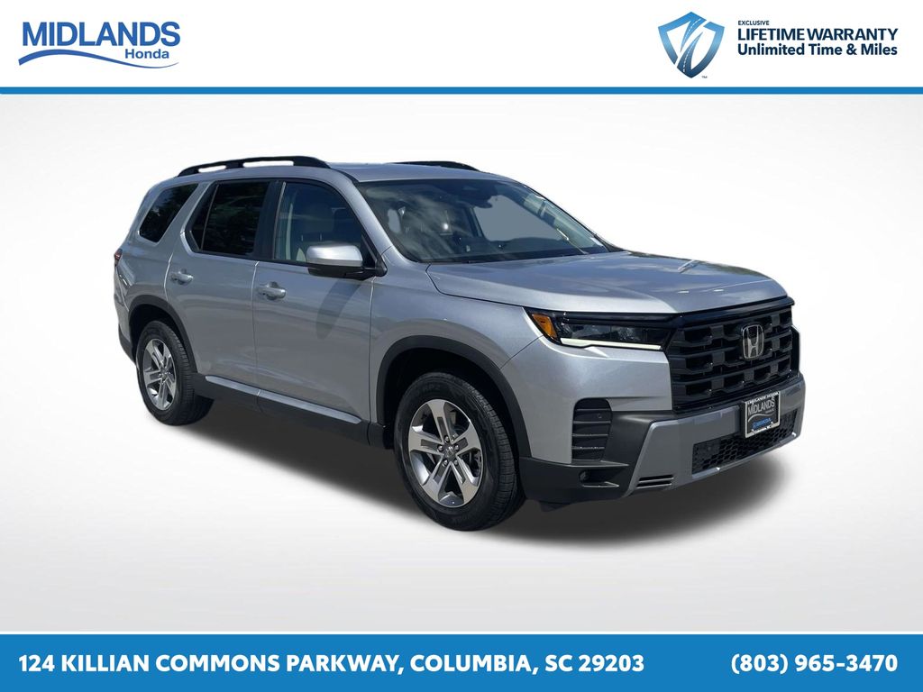 Solar Silver Metallic 2026 Honda Pilot SUV / Crossover Front-Wheel Drive Automatic