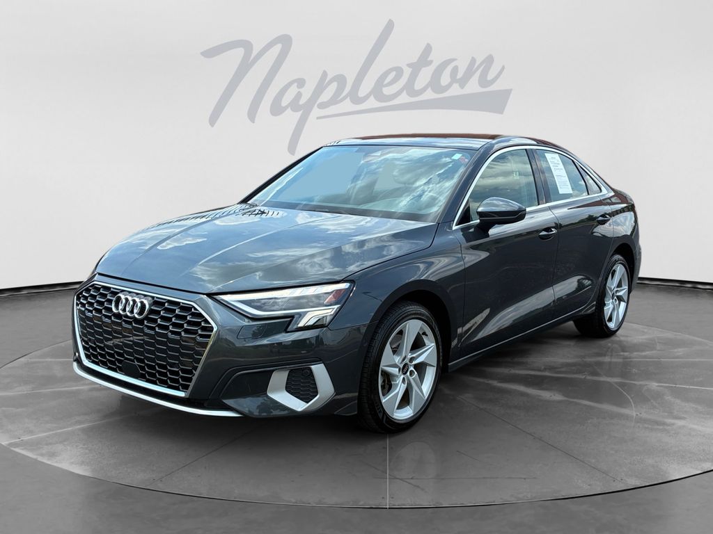 Manhattan Gray Metallic 2024 Audi A3 Sedan All-Wheel Drive 7-Speed Automatic