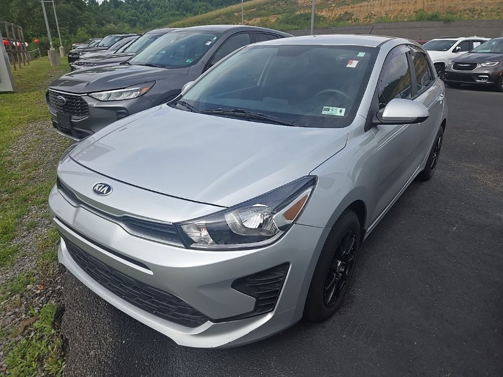 Silky Silver 2021 Kia Rio5 Hatchback Continuously Variable Transmission
