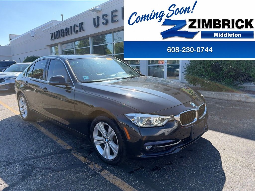 Black Sapphire Metallic 2018 BMW 3 Series Sedan All-Wheel Drive 8-Speed Automatic