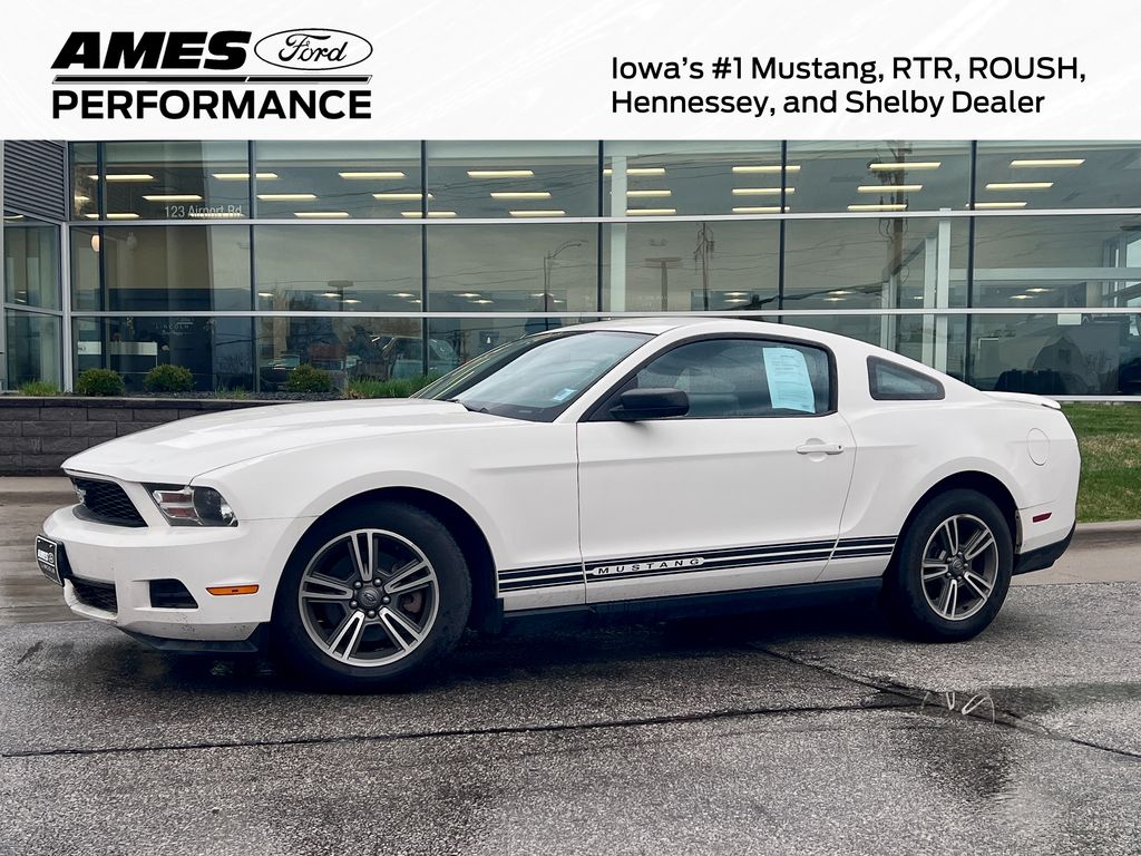 Performance White 2011 Ford Mustang V6 Premium Coupe RWD Coupe Rear-Wheel Drive 6-Speed Automatic